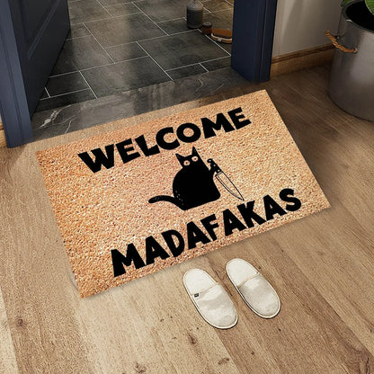 Tapis Chat Welcome Drole