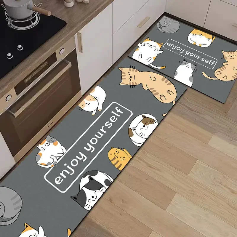 Tapis de Cuisine Motif Chat