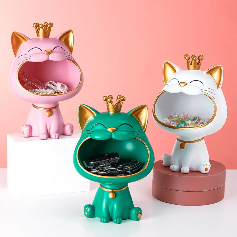 Statue Chat Porte Bonbon