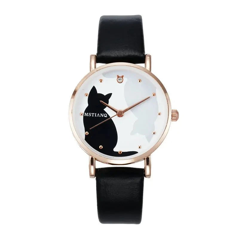 Montre chat noir