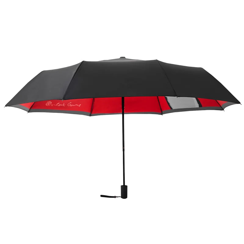 Parapluie Chat en Vinyle Rouge