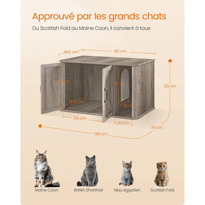 Meuble a litière pour chat