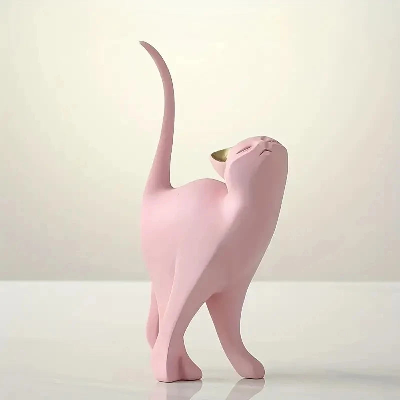 Statue de chat décoratif