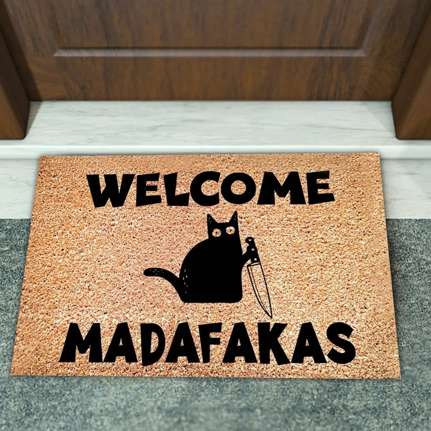 Tapis Chat Welcome Drole