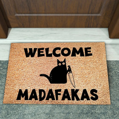 Tapis Chat Welcome Drole