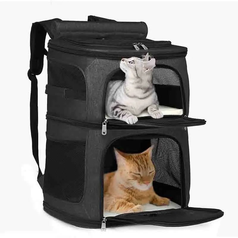 Sac de transport pour 2 chats