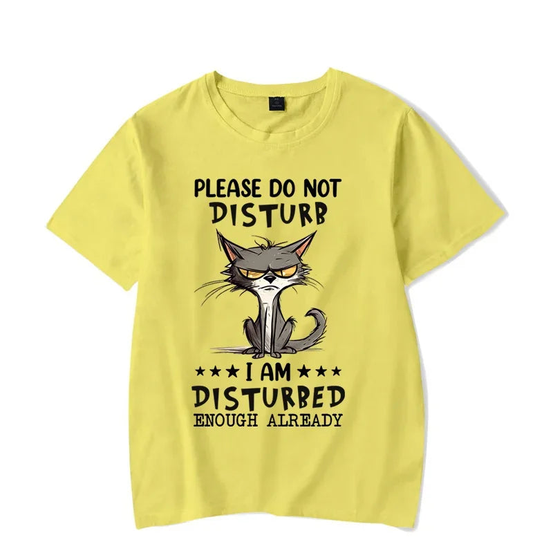 T Shirt Chat Homme “Please Do Not Disturb”