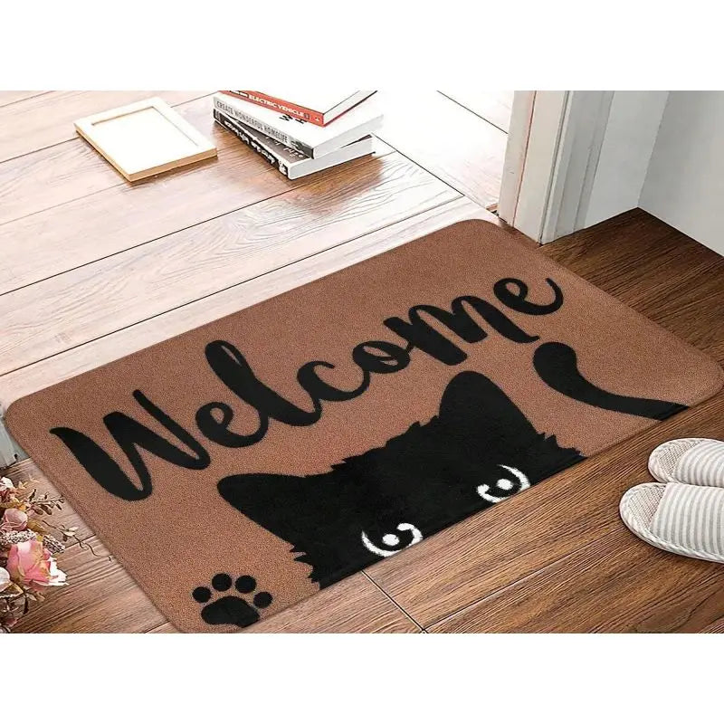 Tapis Chat Welcome