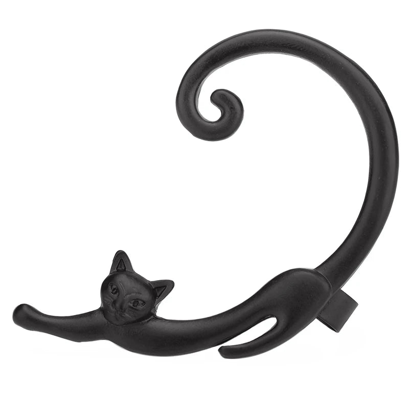 Boucle d'oreille chat femme