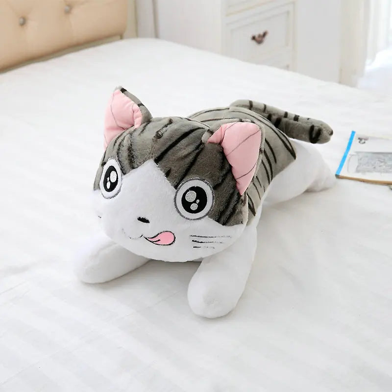 Peluche Chat Géant Gros Yeux