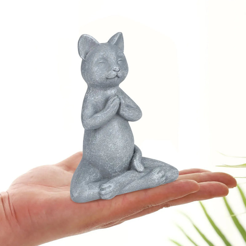 Statue Chat de Jardin Meditation