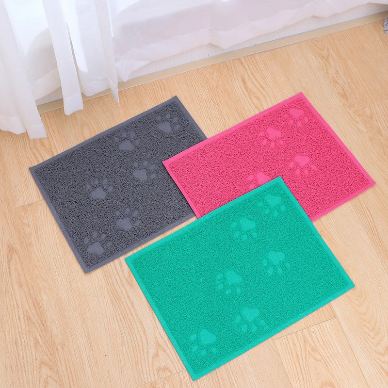 Tapis litiere pattes de chat