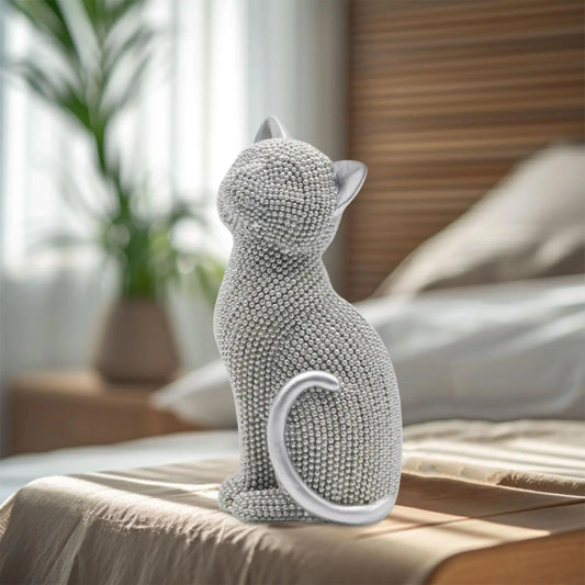 Statue Chat Assis