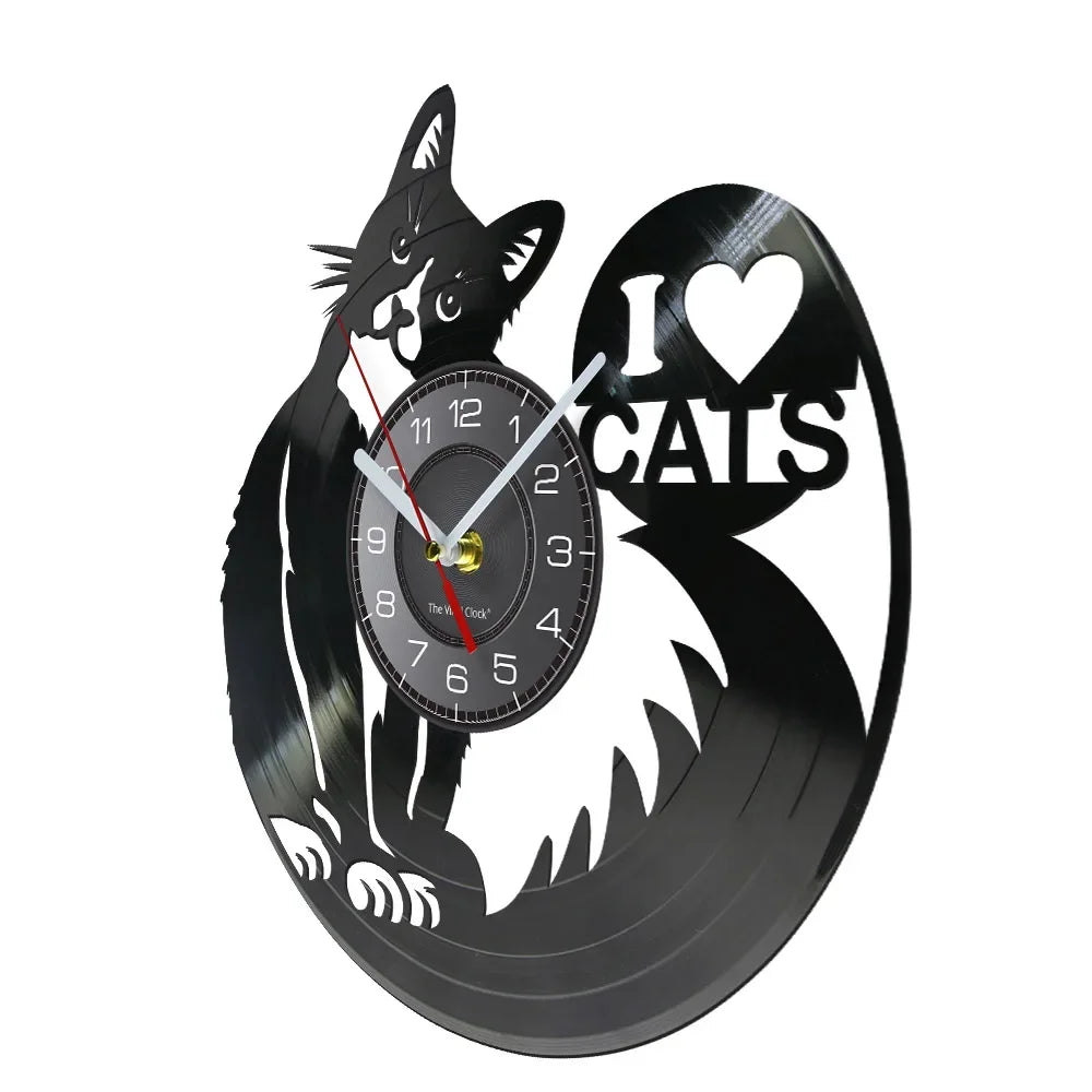 Horloge Chat I Love Cats