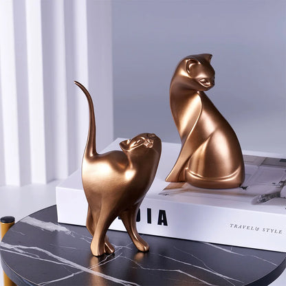 Statue de chat décoratif