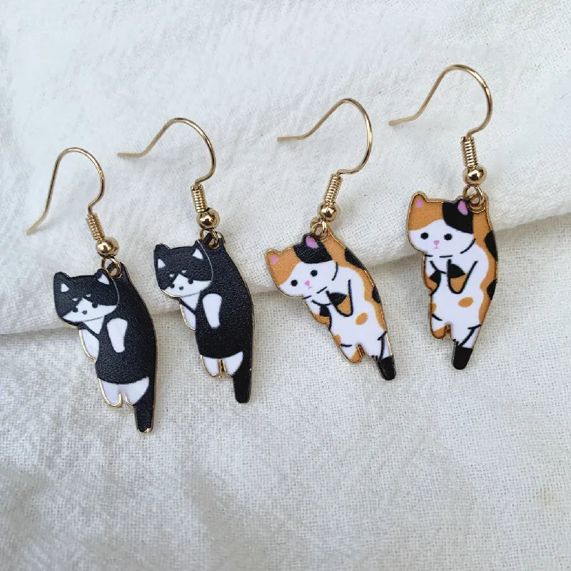 Boucles d'oreilles en forme de chat