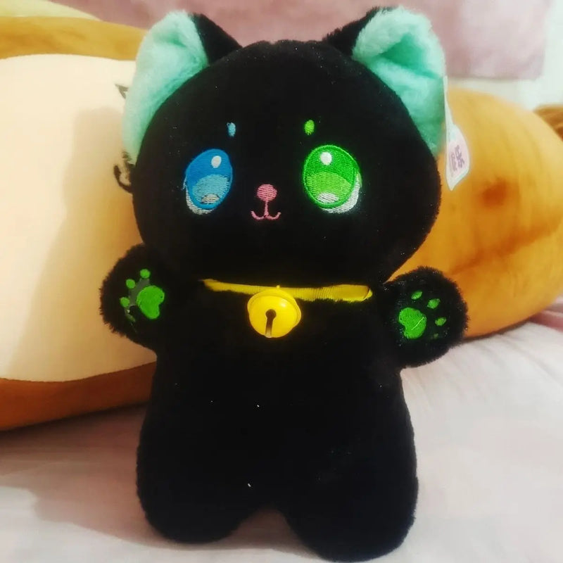 Peluche Chat Noir Avec Cloche