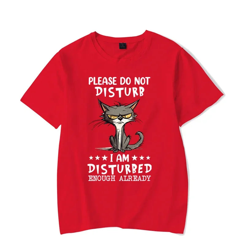 T Shirt Chat Homme “Please Do Not Disturb”