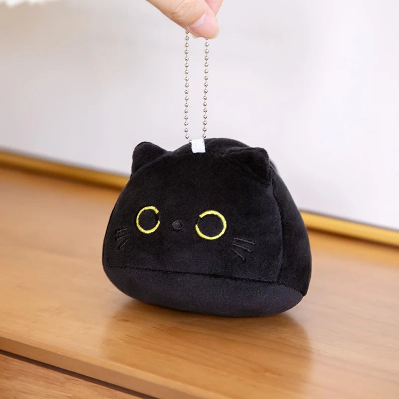 Peluche Coussin Chat Noir