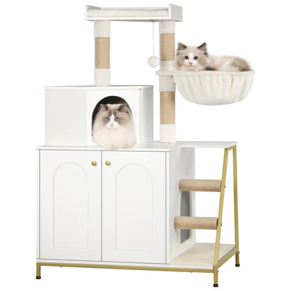 Meuble pour litière de chat