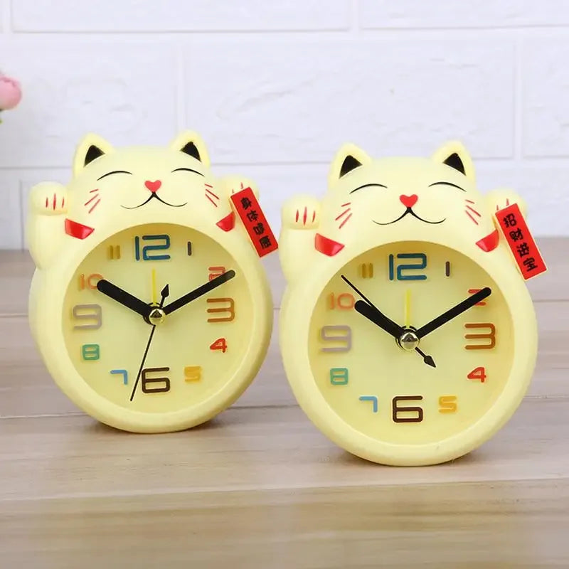 Horloge Chat Chanceux