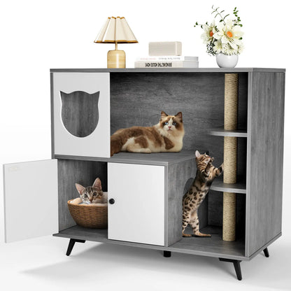 Meuble litière à chat