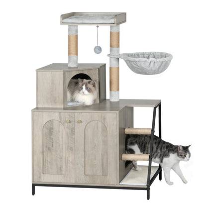 Meuble pour litière de chat