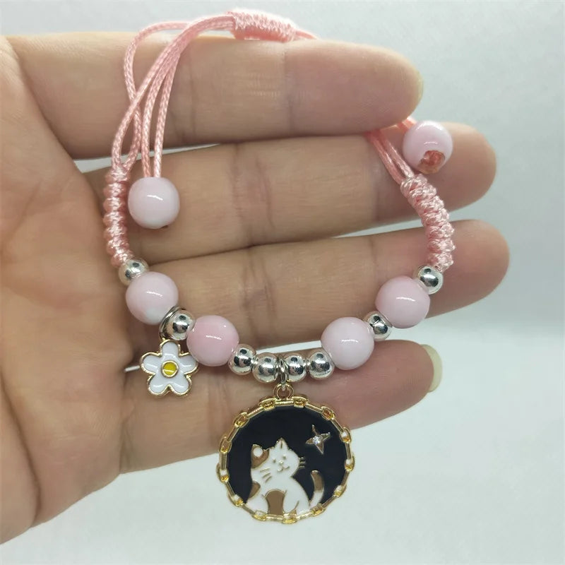 Bracelet chat porte bonheur