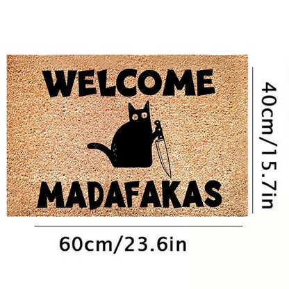 Tapis Chat Welcome Drole