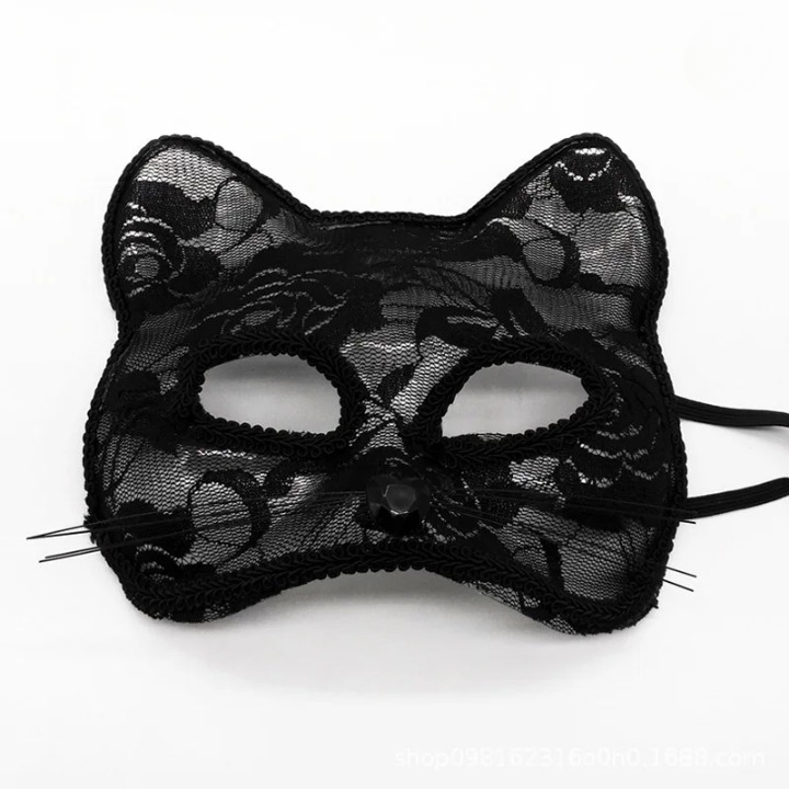 Masque Chat en Dentelle