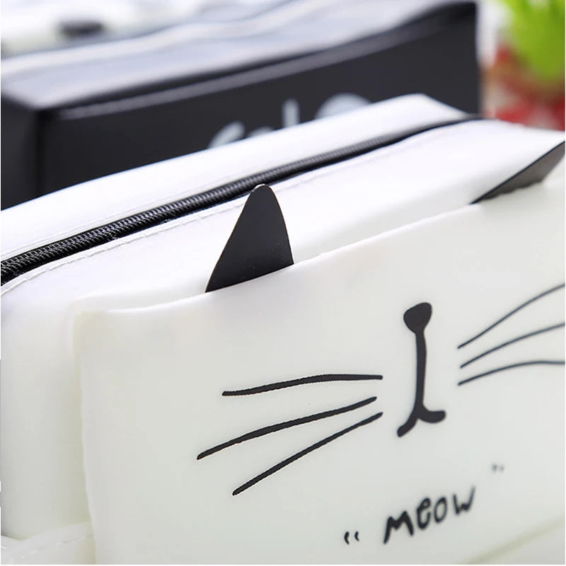 Trousse Chat en Cuir PU