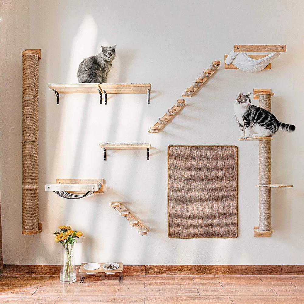 Étagère d'angle pour chat