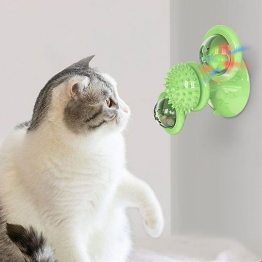 jouet moulin a vent pour chat